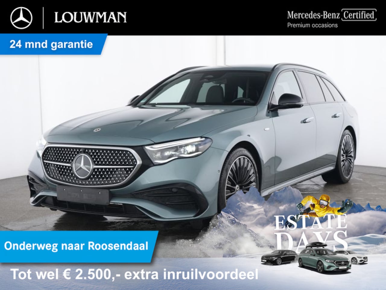 Mercedes-Benz E-klasse Estate - 300 e AMG Plug-In Hybride AMG Line | Night Pakket | Airmatic | Lederen Bekleding | 20 Inch - AutoWereld.nl