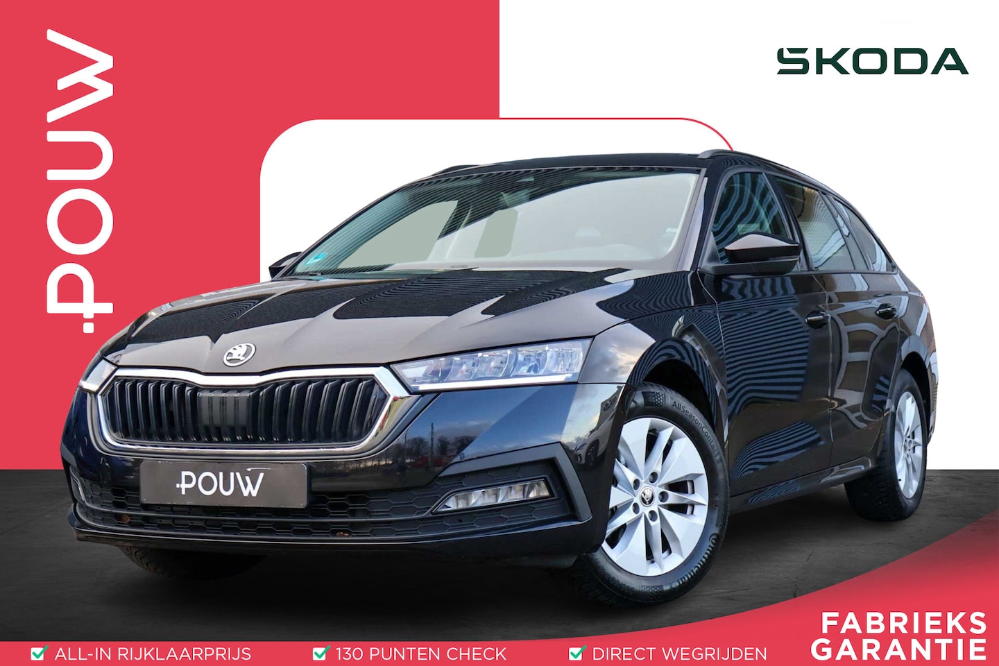 Skoda Octavia Combi - 1.0 e-TSI 110pk DSG Ambition | Trekhaak  | Parkeersensoren Achter | Apple Carplay/ Android - AutoWereld.nl