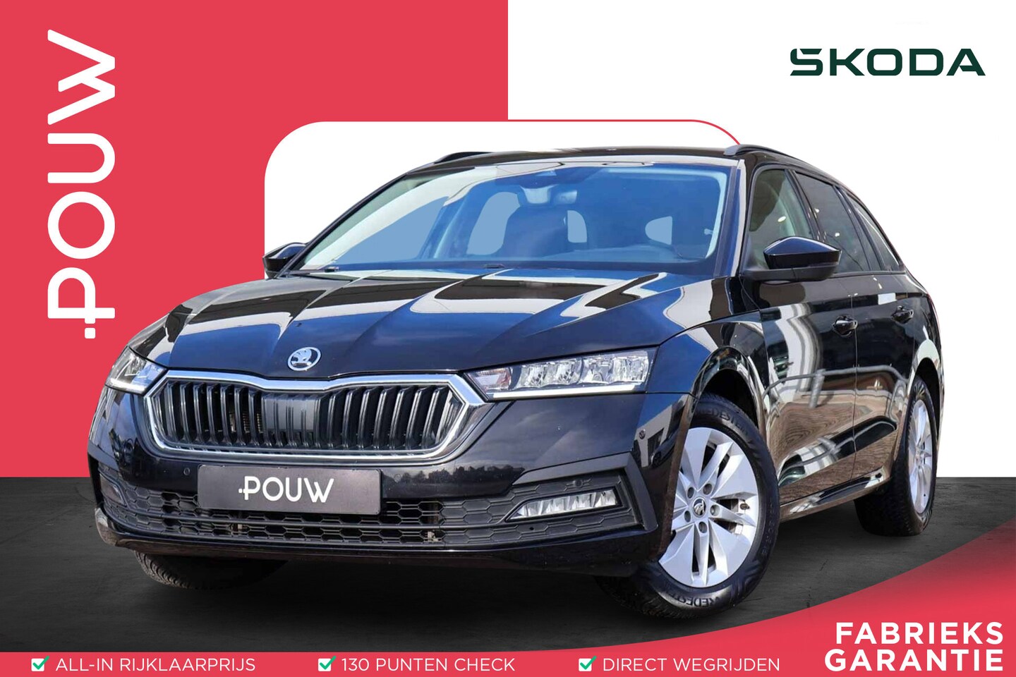 Skoda Octavia Combi - 1.0 TSI 110pk Ambition | Navigatie | PDC | Cruise Control | LED Verlichting | Climate Cont - AutoWereld.nl