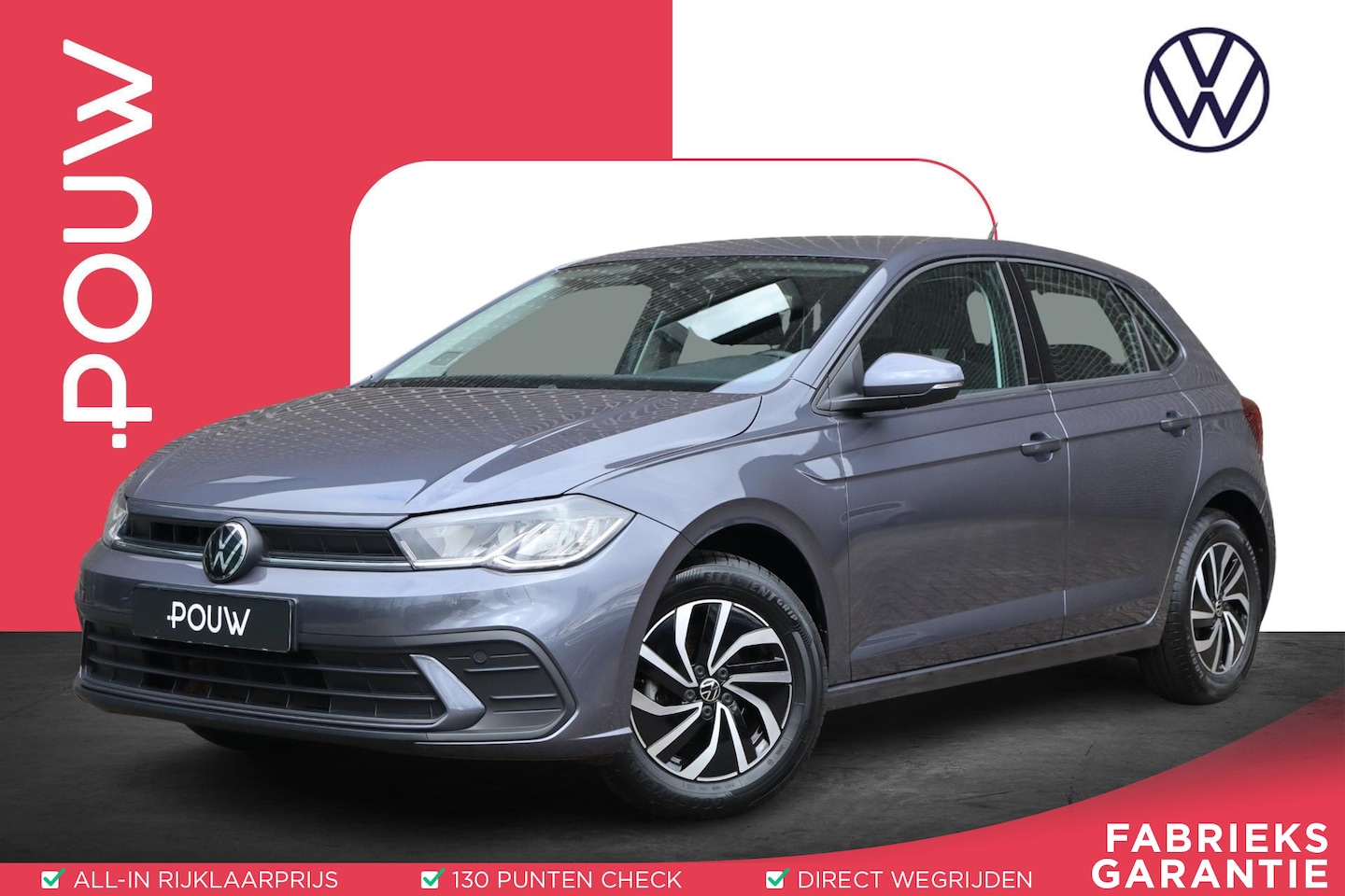 Volkswagen Polo - 1.0 TSI 95pk Life | App Connect | Adaptieve Cruise | Airconditioning - AutoWereld.nl