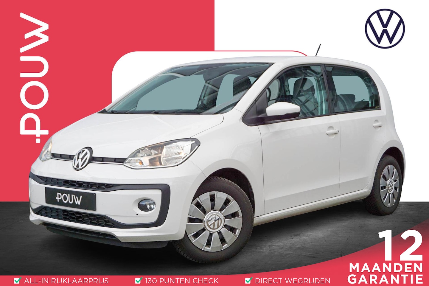 Volkswagen Up! - 1.0 EcoFuel 68pk Move up! | Stoelverwarming | Parkeersensor Achter | Airco - AutoWereld.nl