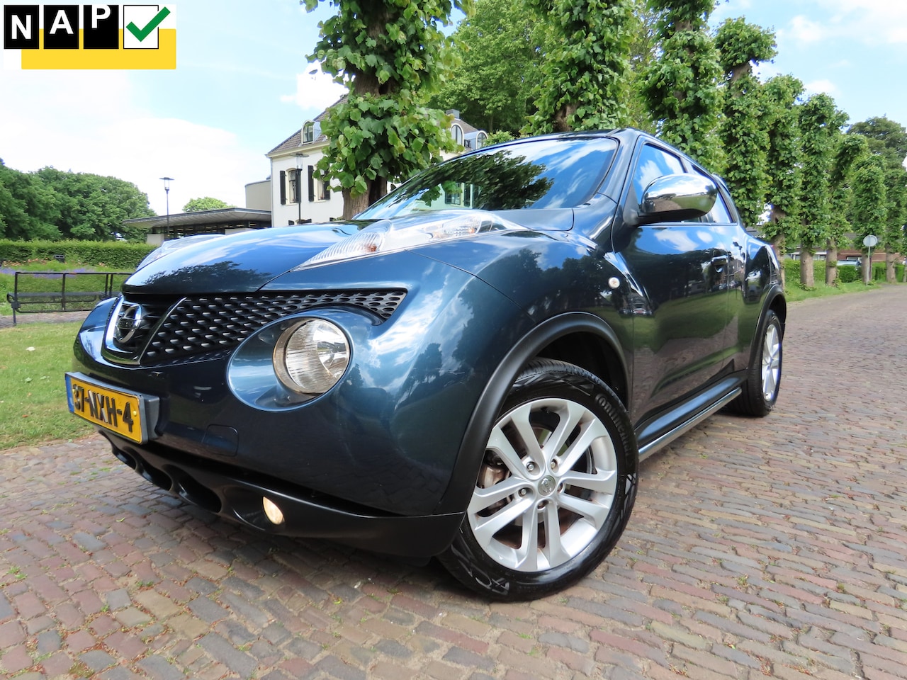 Nissan Juke - 1.6 Acenta Automaat Ecc Cruisecontrol Sidebar Lm Velgen Trekhaak***Apk t/m 18-6-2026*** - AutoWereld.nl