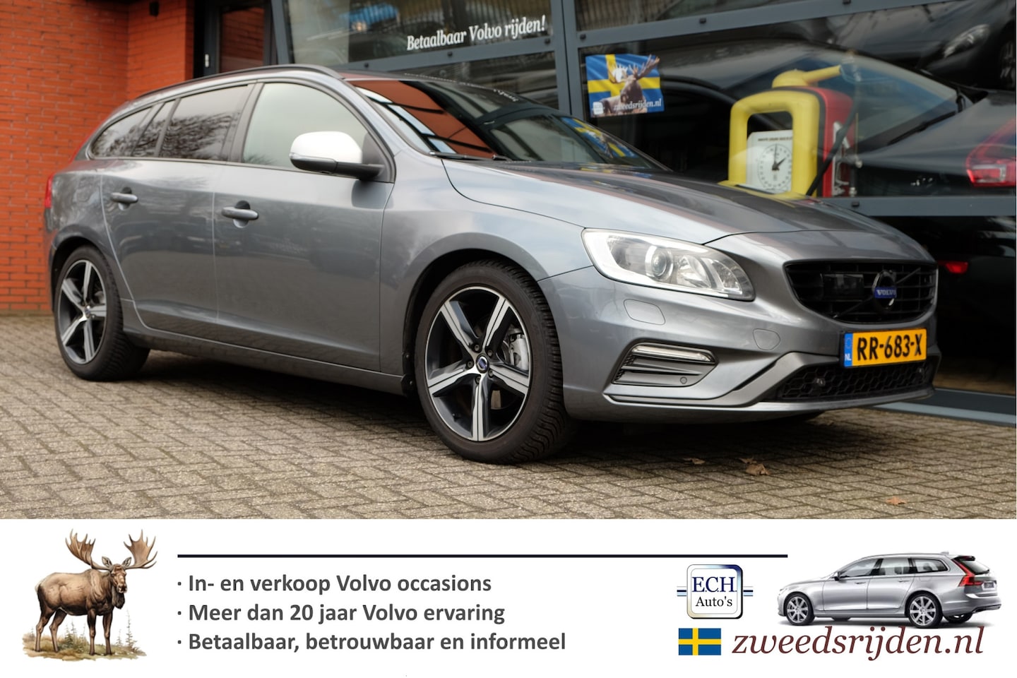Volvo V60 - 2.0 D4 190 pk Aut. R-Design, Adaptieve CC, Trekhaak - AutoWereld.nl
