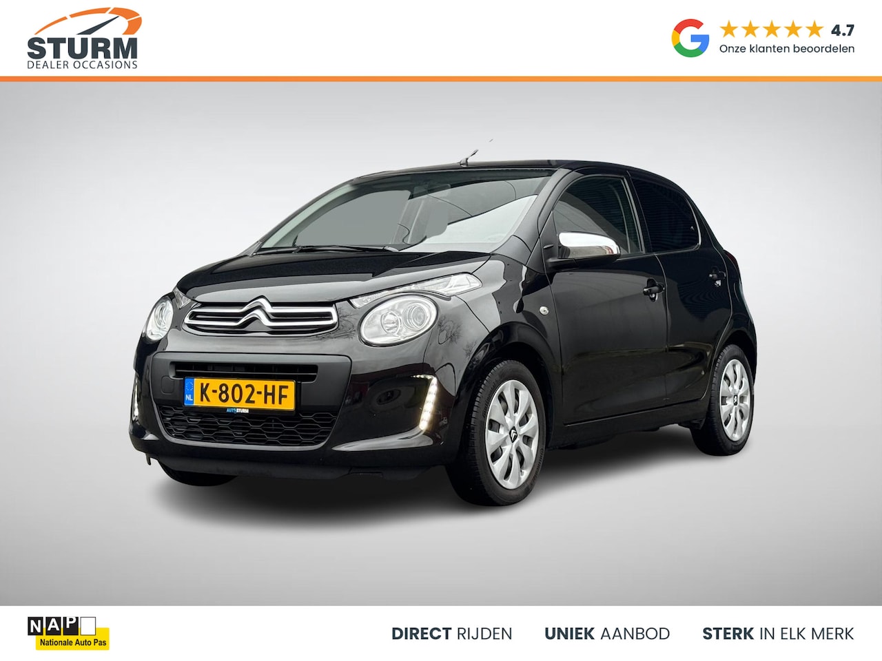 Citroën C1 - 1.0 VTi Feel Comfort Pack, 5-Deurs NL-Auto! - AutoWereld.nl