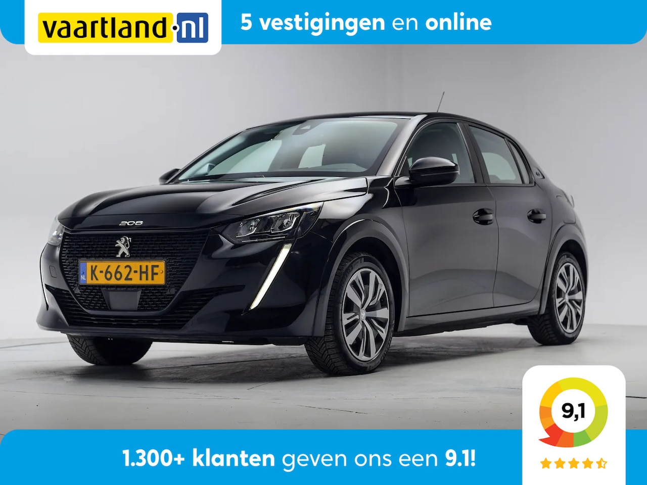 Peugeot e-208 - Active EV 50kWh 3 fase [ Navi Climate Apple/Android ] - AutoWereld.nl