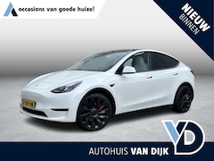 Tesla Model Y - Performance AWD 75 kWh | NL Auto/1e Eig./Leder/Pano.Dak/Navi/21"/Camera/Stoel&Stuurverwarm
