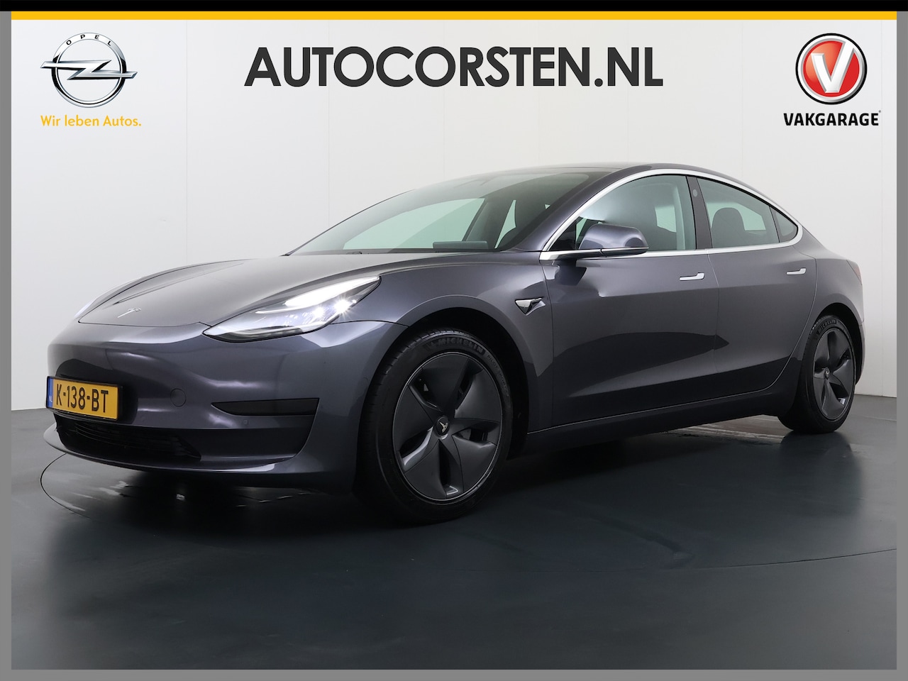 Tesla Model 3 - RWD SR plus LFP Accu Trekhaak AutoPilot Leder Panoramadak Adaptive-Cruise Camera's Elektr. - AutoWereld.nl