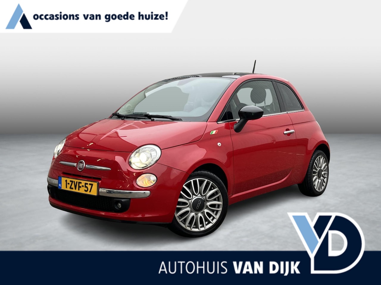 Fiat 500 - 0.9 TwinAir Turbo Cult | NL Auto/3e Eig./Leder/Clima/Pano.Dak/PDC/Xenon/16-inch LM Velgen - AutoWereld.nl