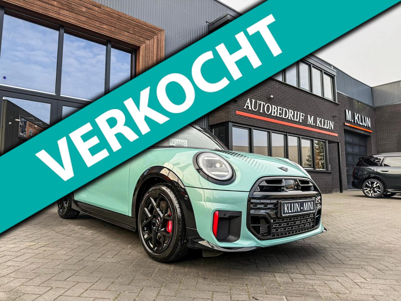 MINI Cabrio - Mini 2.0 JCW John Cooper Works XL f1 aut 231pk/Nw Model/Ocean Wave Green/Vol/Btw - AutoWereld.nl