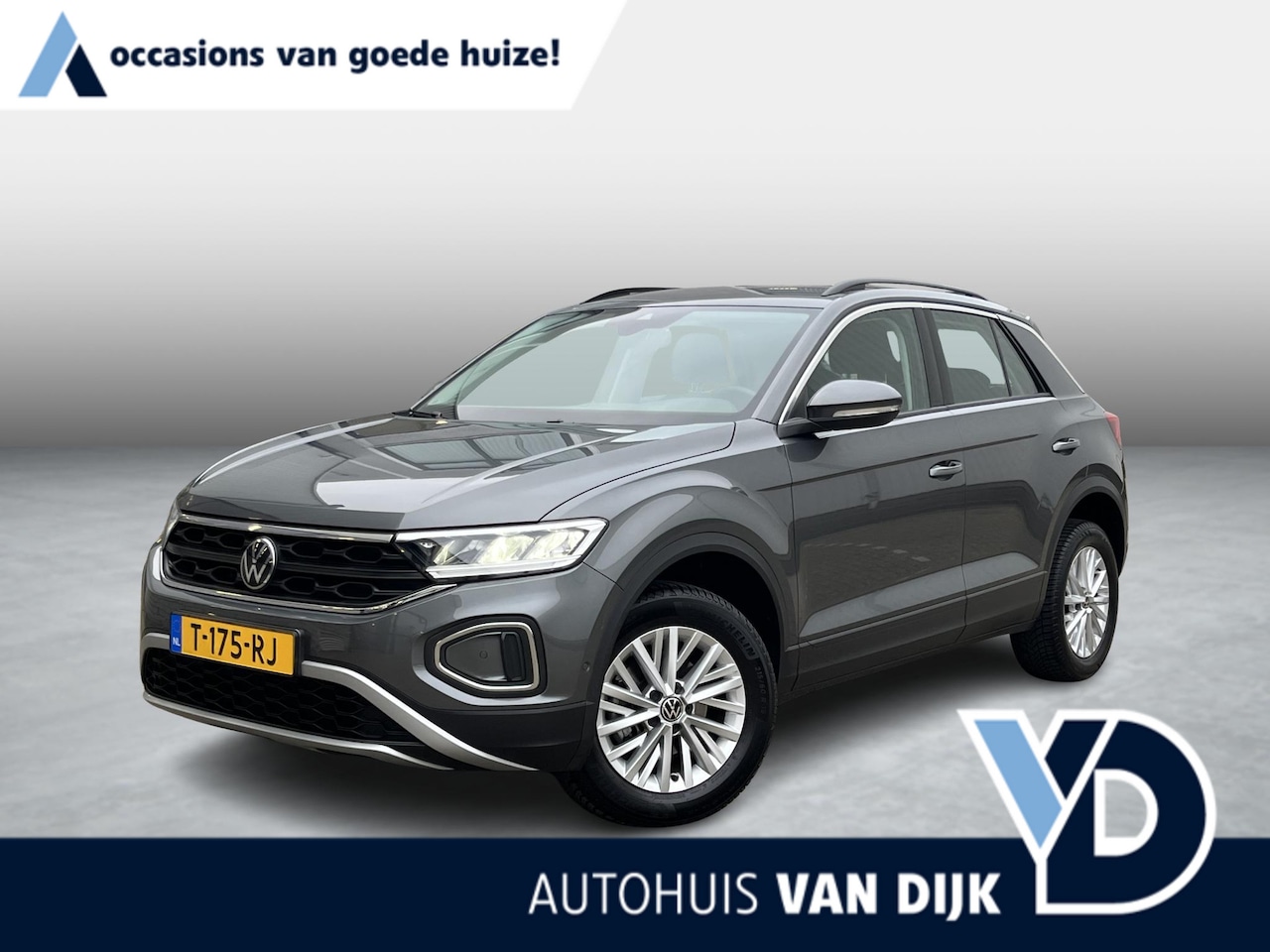 Volkswagen T-Roc - 1.0 TSI Life NL Auto/1e Eig./Navi/Airco/Adapt.Cruise/16"/Apple CarPlay-Android Auto - AutoWereld.nl