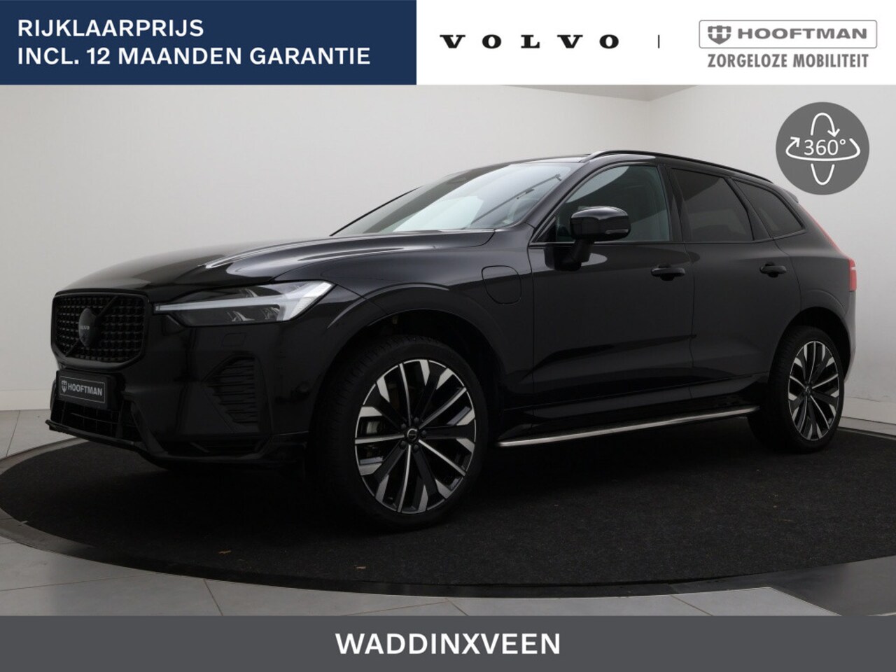 Volvo XC60 - T6 PLUG-IN HYBRID ULTRA BLACK EDITION LUCHTVERING SCHUIFDAK 360G - AutoWereld.nl