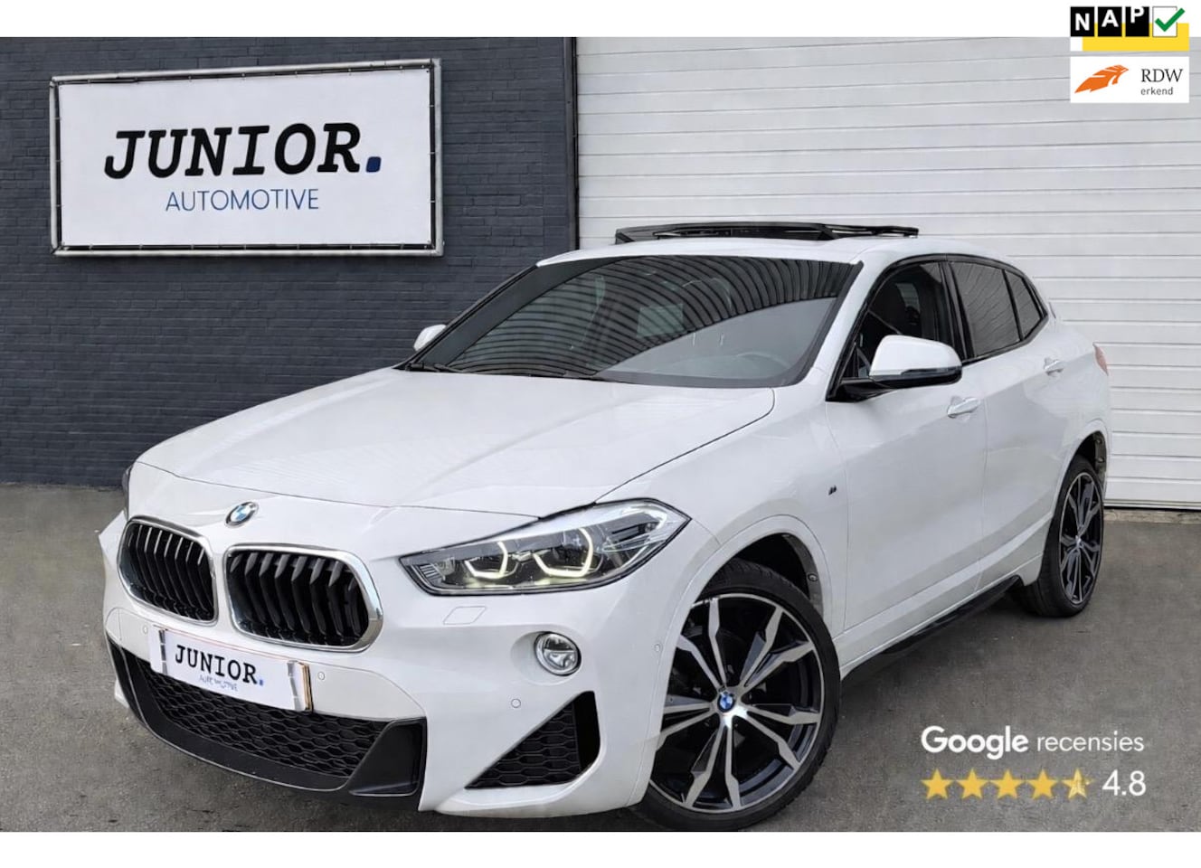 BMW X2 - SDrive18d High Executive Edition M-PAKKET/PANORAMADAK/SFEER/CAMERS - AutoWereld.nl