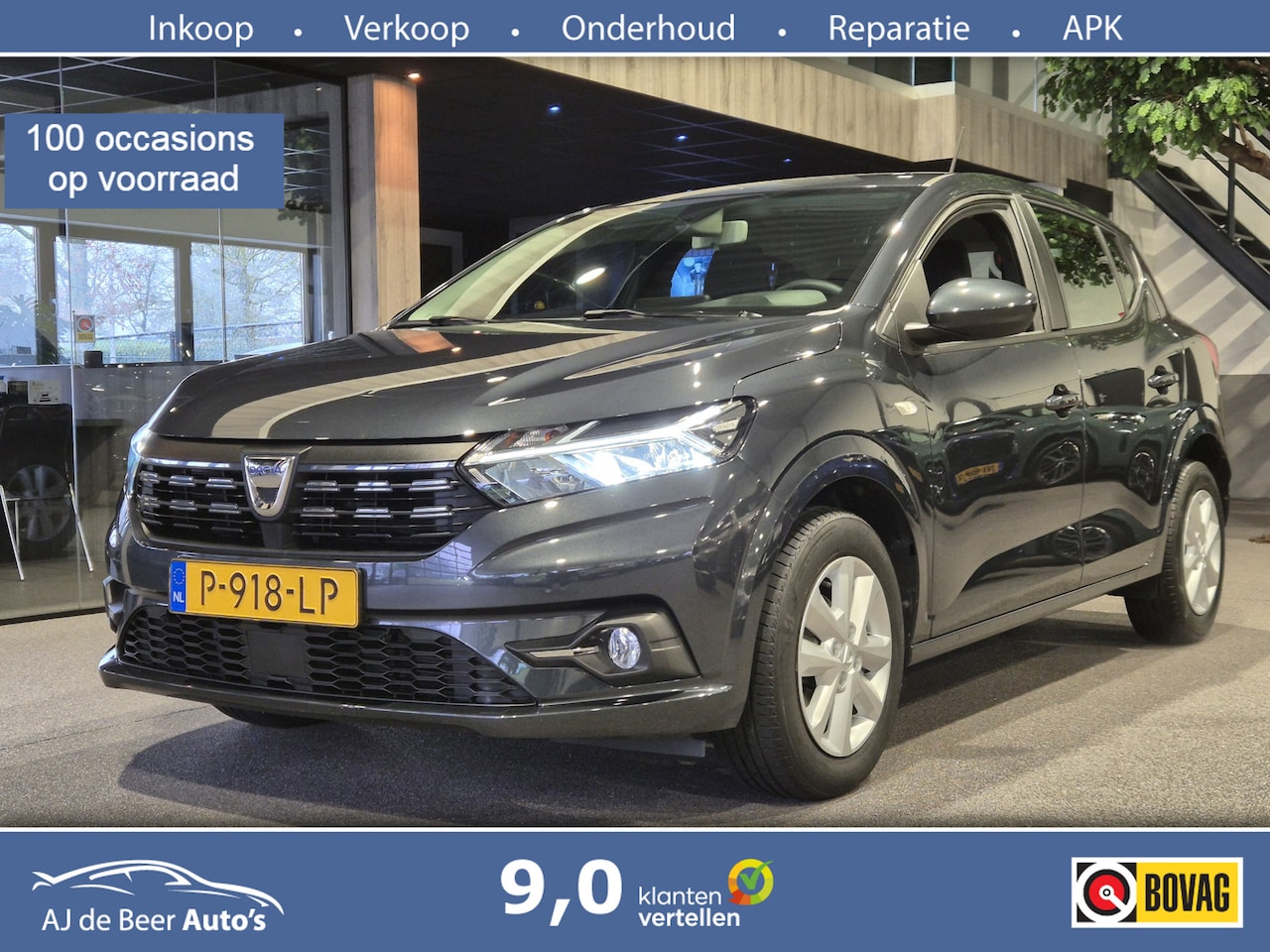 Dacia Sandero - 1.0 TCe 90 Comfort Als nieuw | Android-auto| Navi | Cruise| Sensoren - AutoWereld.nl