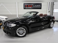BMW 1-serie Cabrio - 118i Airco-ecc Bruin Leer Stoelverwarming voor handel of export Sportvelgen Boekjes aanwez