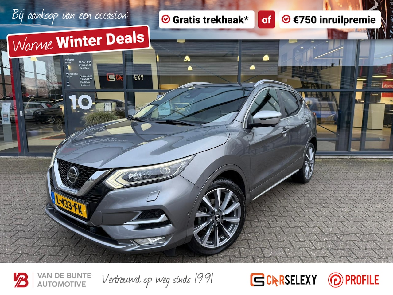 Nissan Qashqai - 1.3 DIG-T Tekna + *Trekhaak & ACC* - AutoWereld.nl