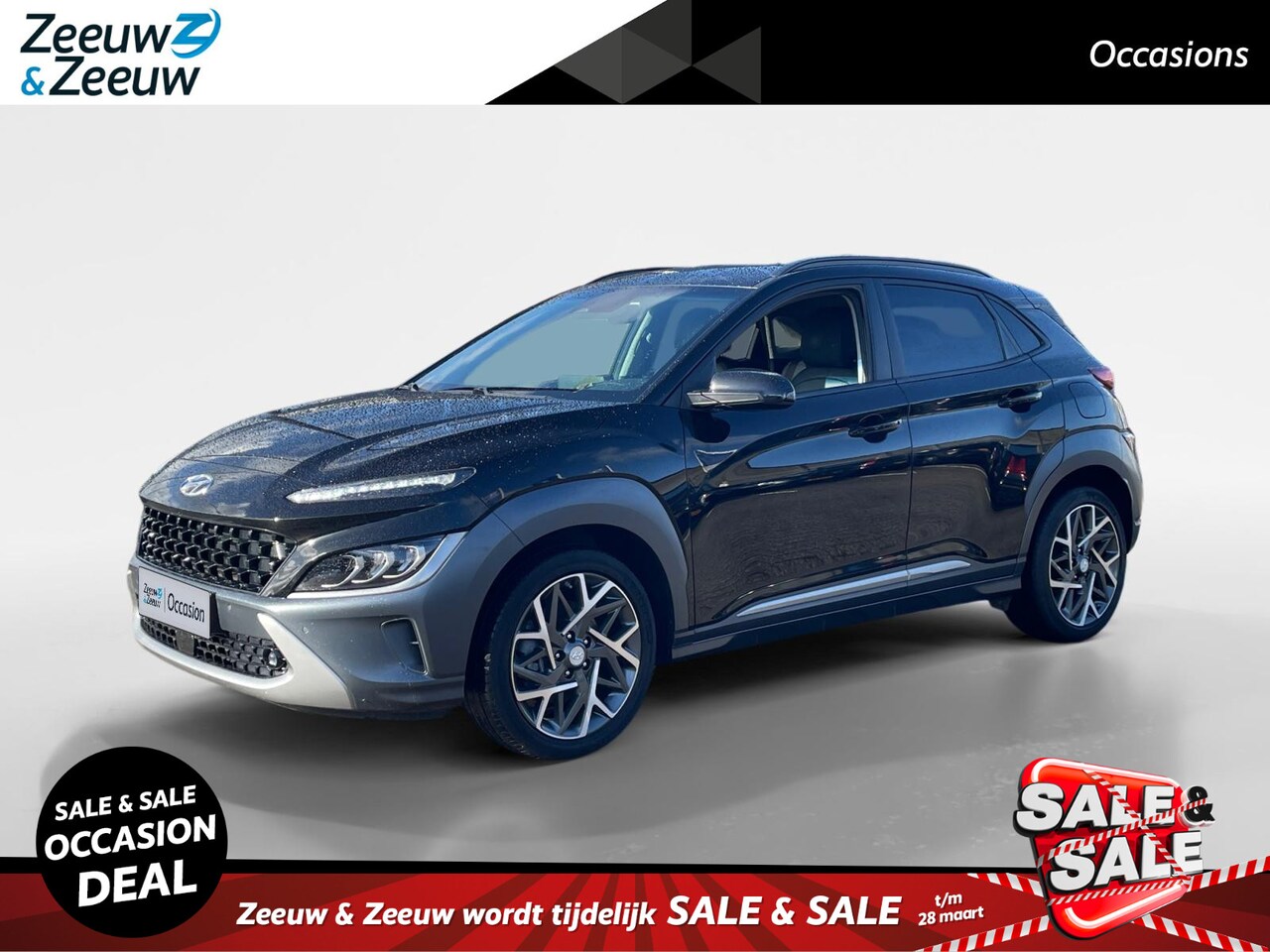 Hyundai Kona - 1.6 GDI HEV Premium | stoelverwarming/koeling | Carplay | Navi | Clima - AutoWereld.nl