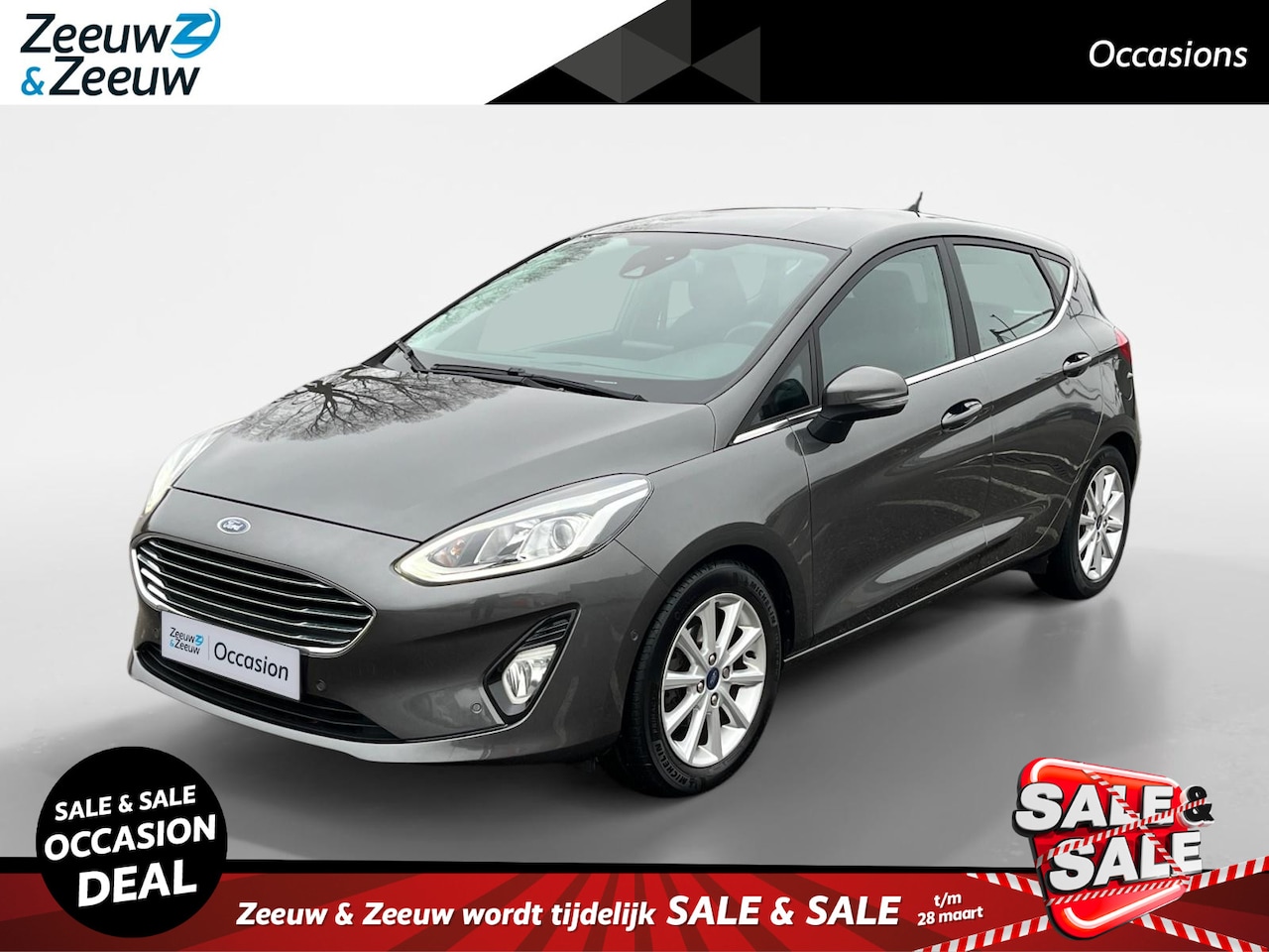 Ford Fiesta - 1.0 EcoBoost Titanium | Dealer onderhouden | Automaat | Trekhaak | Winter Pack | Parkeerse - AutoWereld.nl
