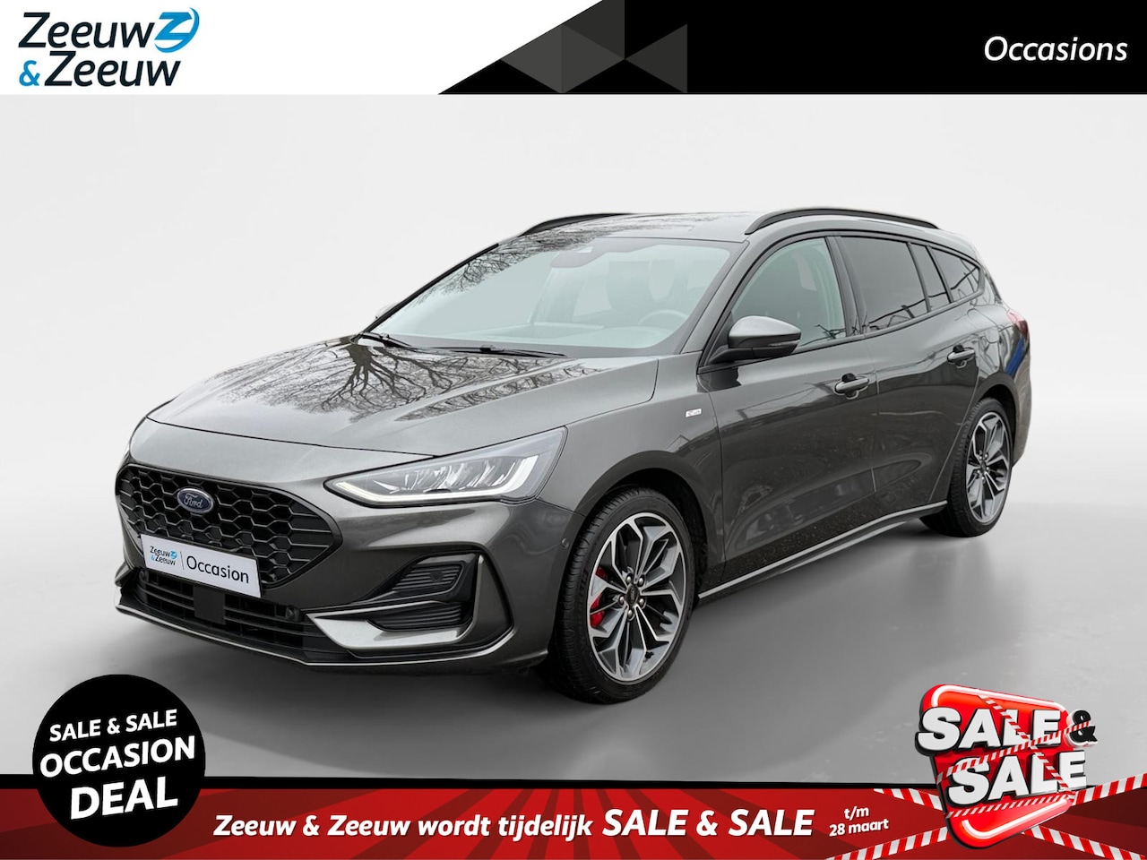 Ford Focus Wagon - 1.0 EcoBoost Hybrid ST Line X | Dealer onderhouden | Trekhaak | Winter pack | Adaptief cru - AutoWereld.nl