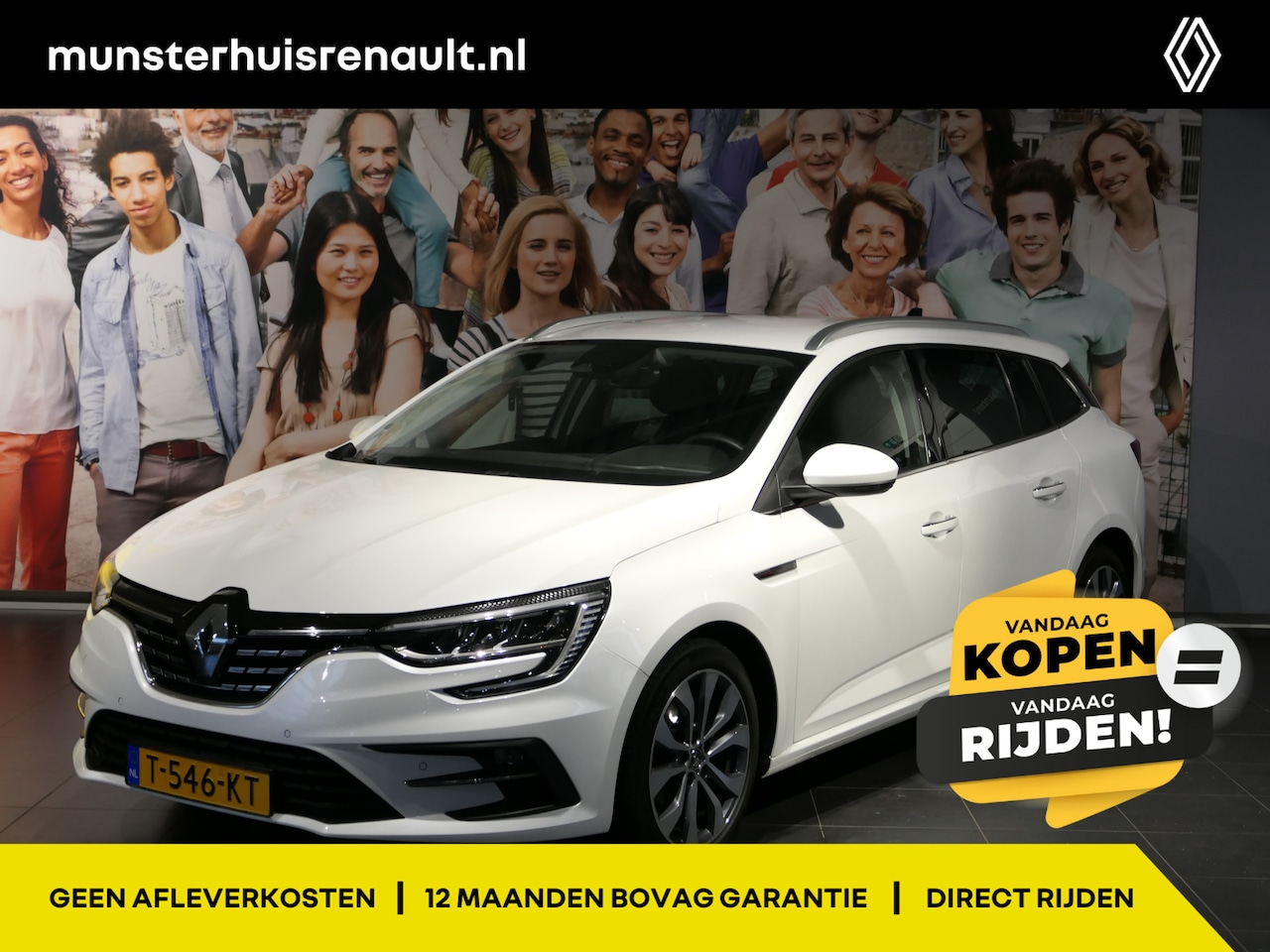 Renault Mégane Estate - 1.3 TCe 140 Techno - Occasion Lease vanaf €444 p/m - AUTOMAAT! - Camera - Sensor v+a - Cru - AutoWereld.nl