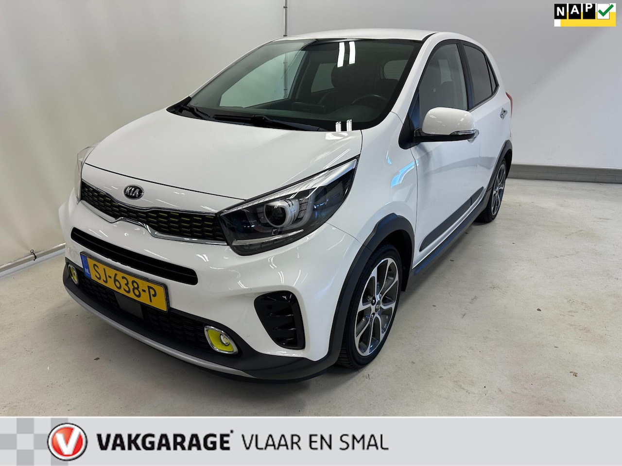 Kia Picanto - 1.2 CVVT X-Line Stoere uitvoering compleet met lederen interieur stoel en stuurverwarming- - AutoWereld.nl