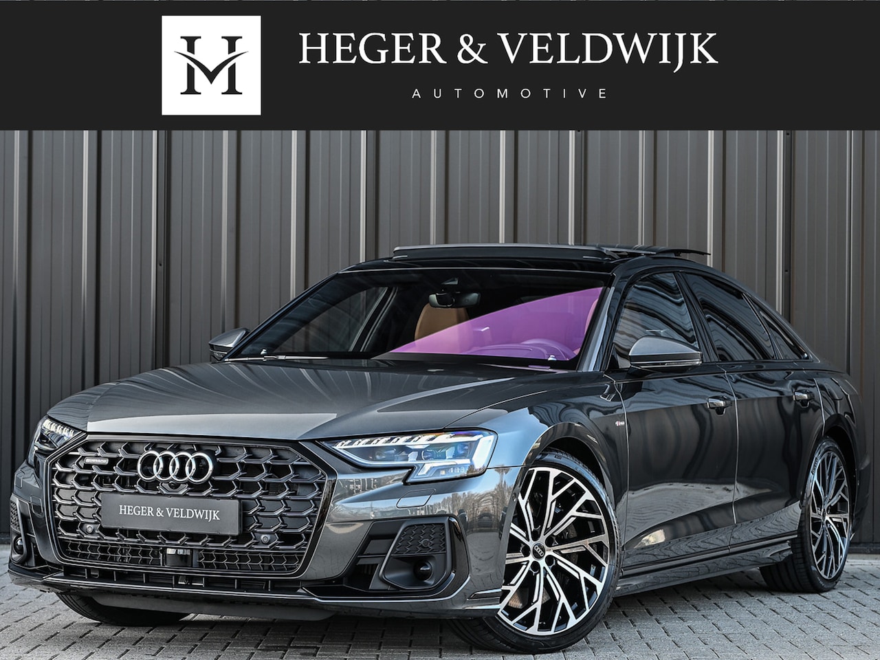 Audi A8 - 60 TFSI e quattro 463PK S-Line Panorama dak | B&O Advanced | Head-Up Display |  | Achteras - AutoWereld.nl