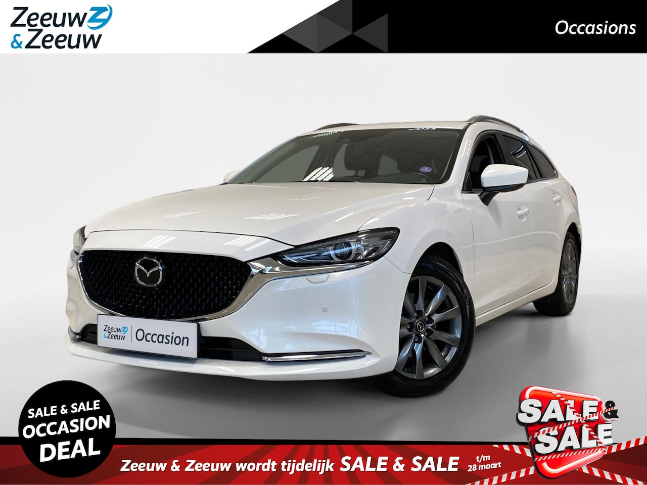 Mazda 6 Sportbreak - 2.0 AUTOMAAT | BUSINESS EDITION | TREKHAAK | DEALERONDERHOUDEN | - AutoWereld.nl