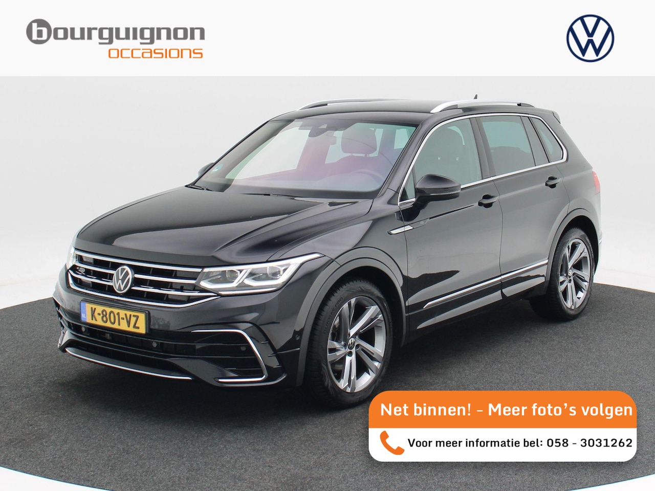 Volkswagen Tiguan - 1.5 TSi 150 Pk Automaat R-Line Business+ | Adaptive Cruise | Stoelverwarming | Full LED | - AutoWereld.nl