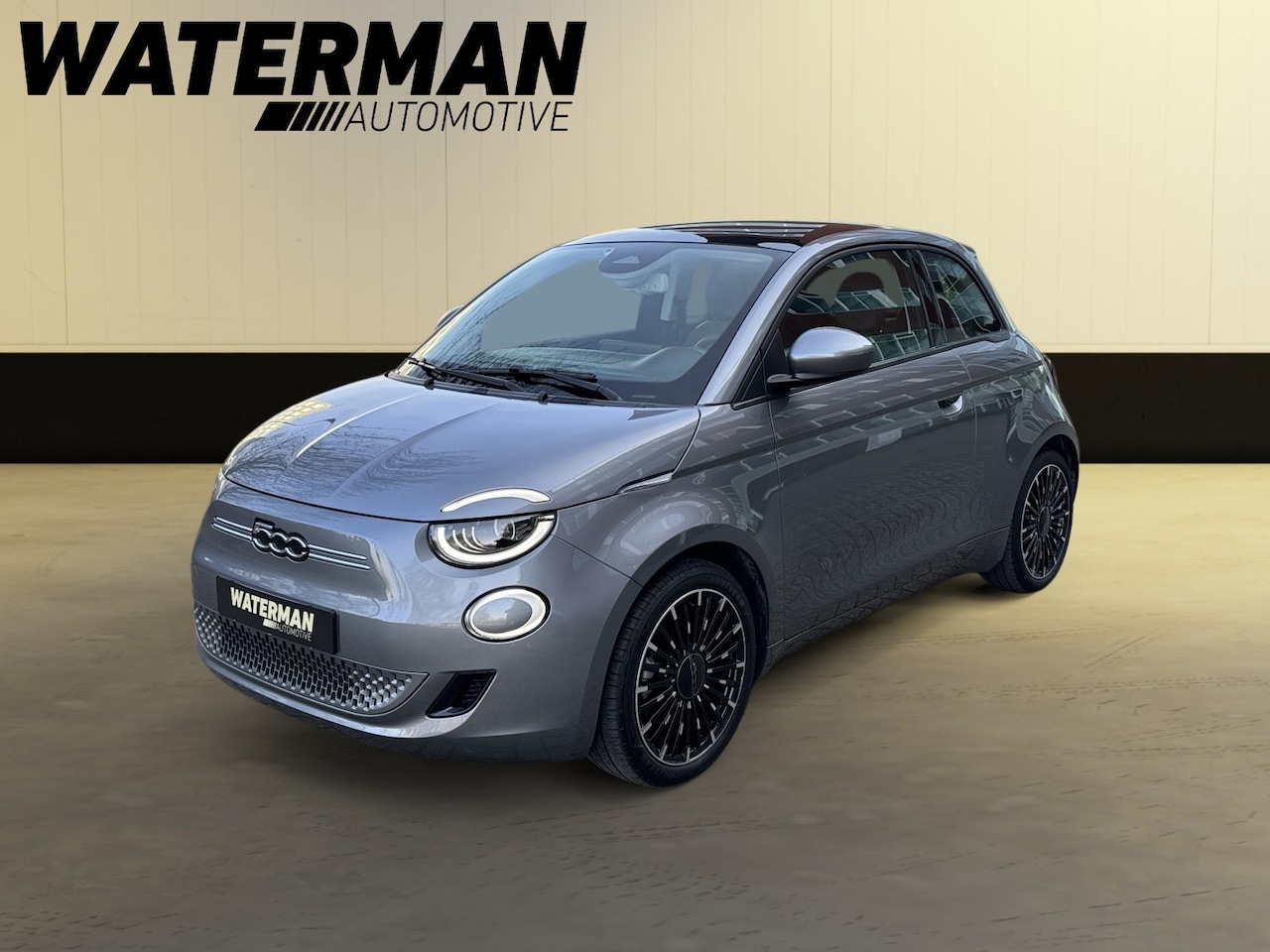 Fiat 500e - 3+1 PASSION 42KWH SOH 100%/PANO/MAGIC-EYE/PDC/CRUISE/CARPLAY/17"INCH DIAMOND/LED - AutoWereld.nl