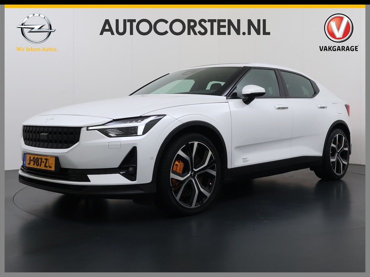 Polestar 2 - 78kWh 408PK PERFORMANCE 0-100 4,7sec. Long Range Pano-dak Elektr.Stoel+Stuur-verwarmd GSM- - AutoWereld.nl
