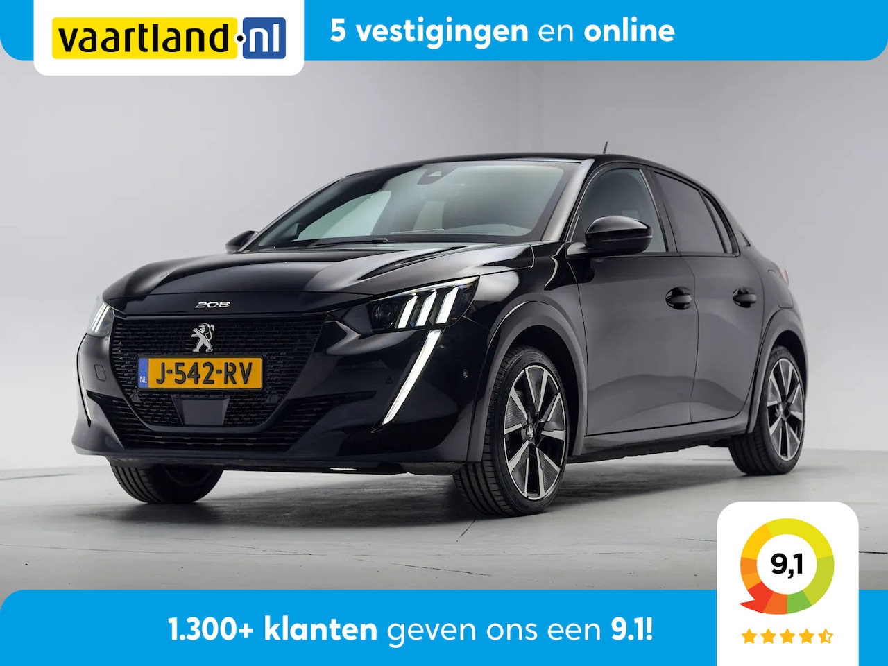 Peugeot 208 - 50 kWh GT 3-Fase [ LED Half-leder Navi Apple/Android Camera PDC ] - AutoWereld.nl
