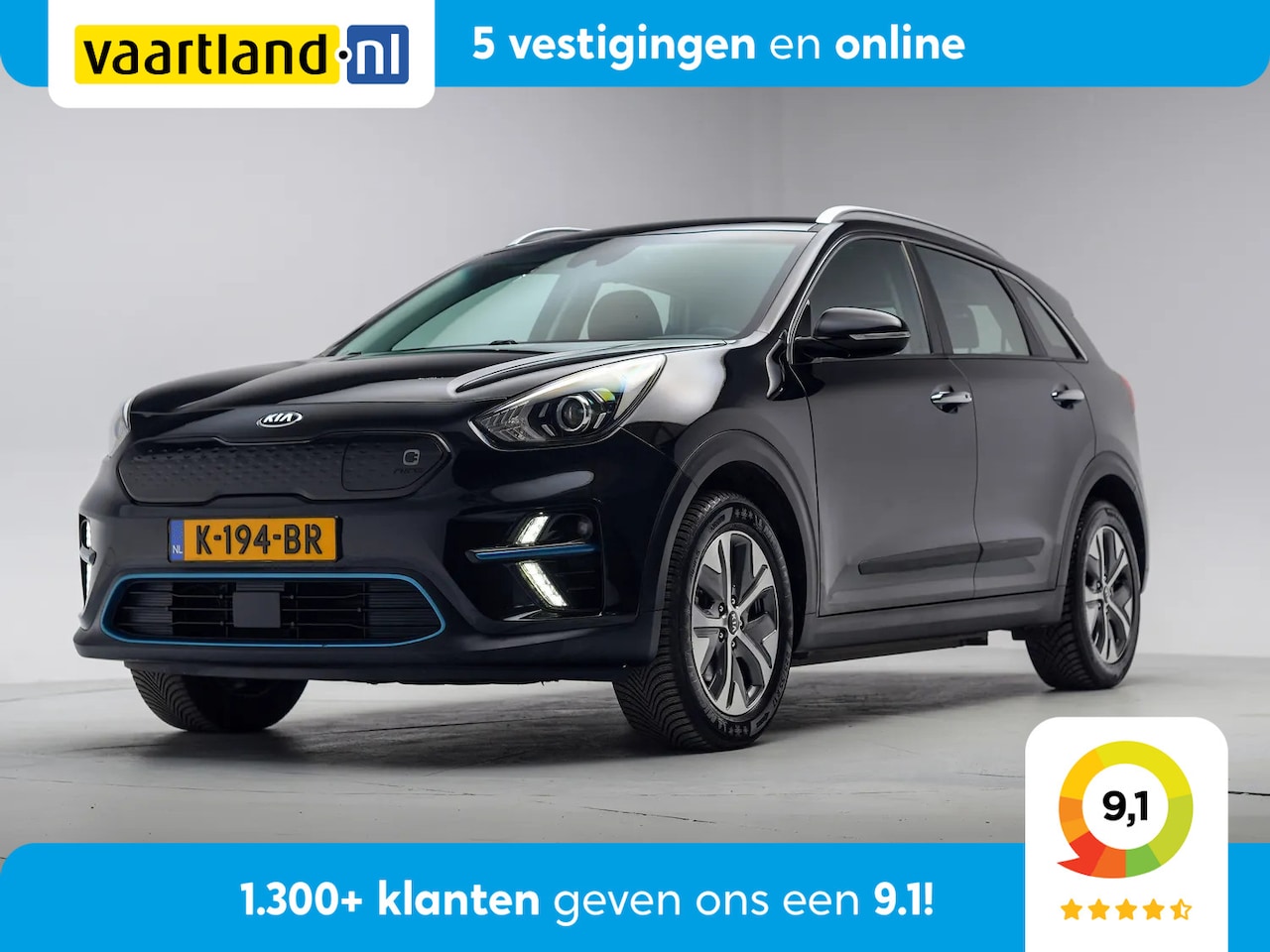 Kia e-Niro - DynamicLine 64 kWh 3-Fase [ Navi.Gr Adapt.cruise Stoelverwarming ] - AutoWereld.nl