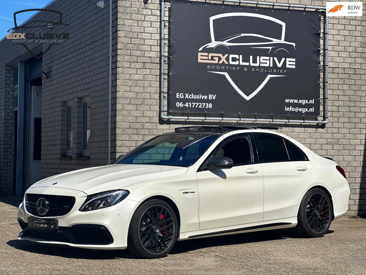 Mercedes-Benz C-klasse - C63s C63 AMG S 510PK HUD/Burmester/Pano/Parlemoer - AutoWereld.nl