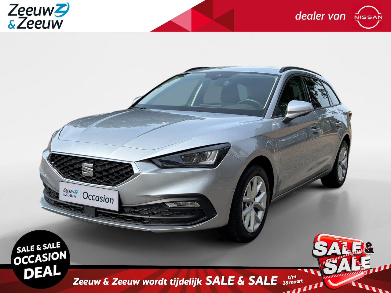 SEAT Leon Sportstourer - 1.0 eTSI Style Business Intense | AUT | NAVI | CAMERA | STOELVERWARMING | 1 JAAR GARANTIE - AutoWereld.nl