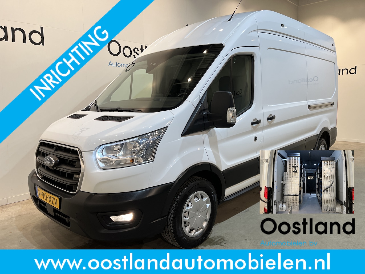 Ford Transit - 350 2.0 TDCI L3H3 Trend 170 PK Servicebus / Inrichting / Euro 6 / Schuifdeur L + R / Oprij - AutoWereld.nl