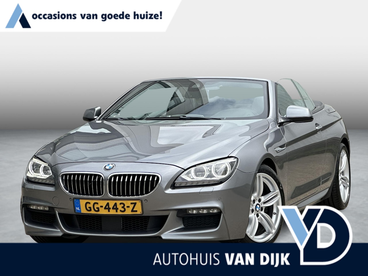 BMW 6-serie Cabrio - 640i High Executive M-Pakket | NL Auto/2e Eign./Voll.Historie/19"/Adapt.Cruise/Leder - AutoWereld.nl