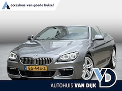 BMW 6-serie Cabrio - 640i High Executive M-Pakket | NL Auto/2e Eign./Voll.Historie/19"/Adapt.Cruise/Leder