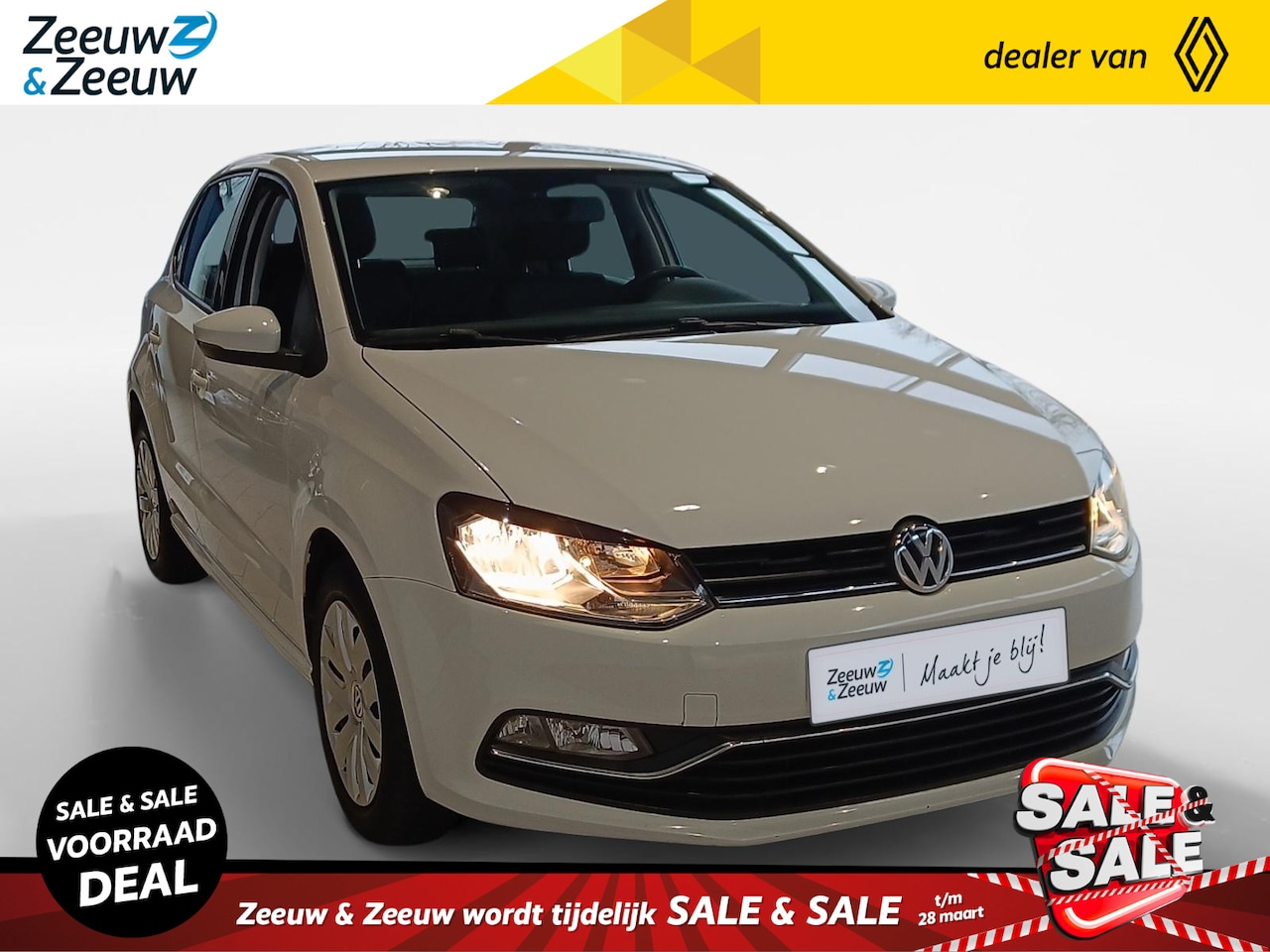 Volkswagen Polo - 1.2 TSI Comfortline *Automaat*Airco*Trekhaak*Zeer nette auto - AutoWereld.nl