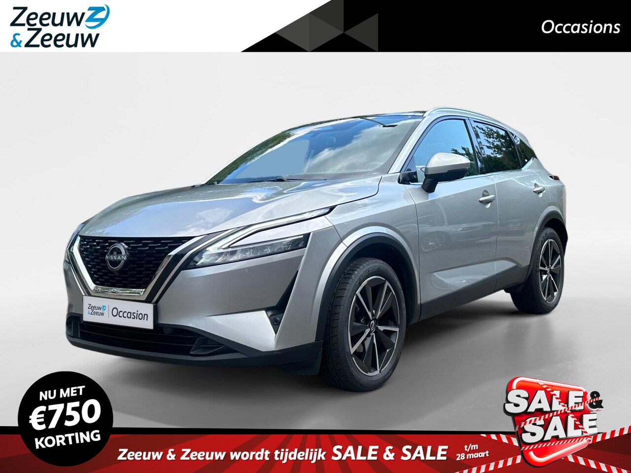 Nissan Qashqai - 1.3 MHEV Business Premium Apple Carplay/Android Auto, lichtmetalen velgen 19" , climate , - AutoWereld.nl