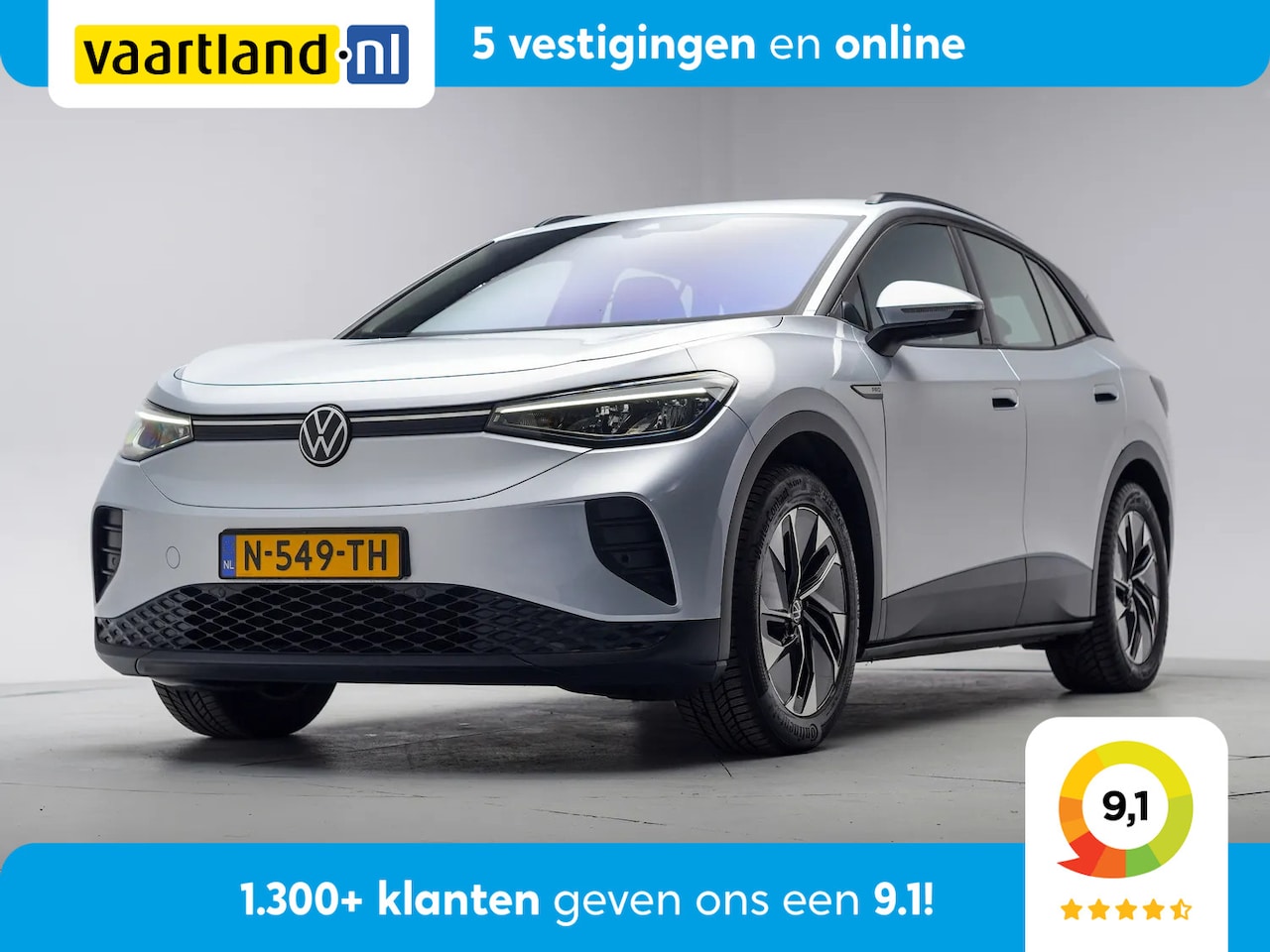 Volkswagen ID.4 - 77 kWh First Pro 3-Fase [ LED Navi Camera Apple/Android Stoelverwarming ] - AutoWereld.nl