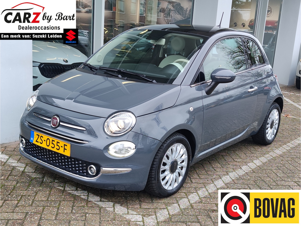 Fiat 500 - 0.9 TWINAIR TURBO LOUNGE Panoramadak | Airco | Cruise Control - AutoWereld.nl