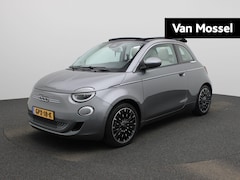 Fiat 500 C - La Prima 42 kWh | ACHTERUITRIJCAMERA | STOELVERWARMING | APPLE CARPLAY | LEDEREN BEKLEDING