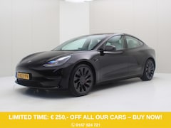 Tesla Model 3 - Performance AWD 486pk 75 kWh FACELIFT [ WIT LEDER+ENHANCED AUTOPILOT+567KM WLTP+PREMIUM AU