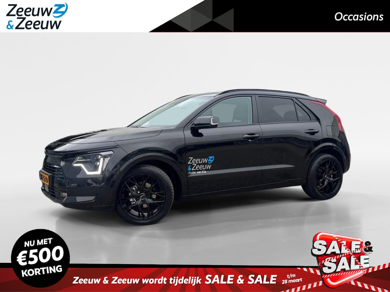 Kia Niro - 1.6 GDi Hybrid DynamicPlusLine | *Black Design Edition* | Chroom Delete | 18'' Black LM Ve - AutoWereld.nl