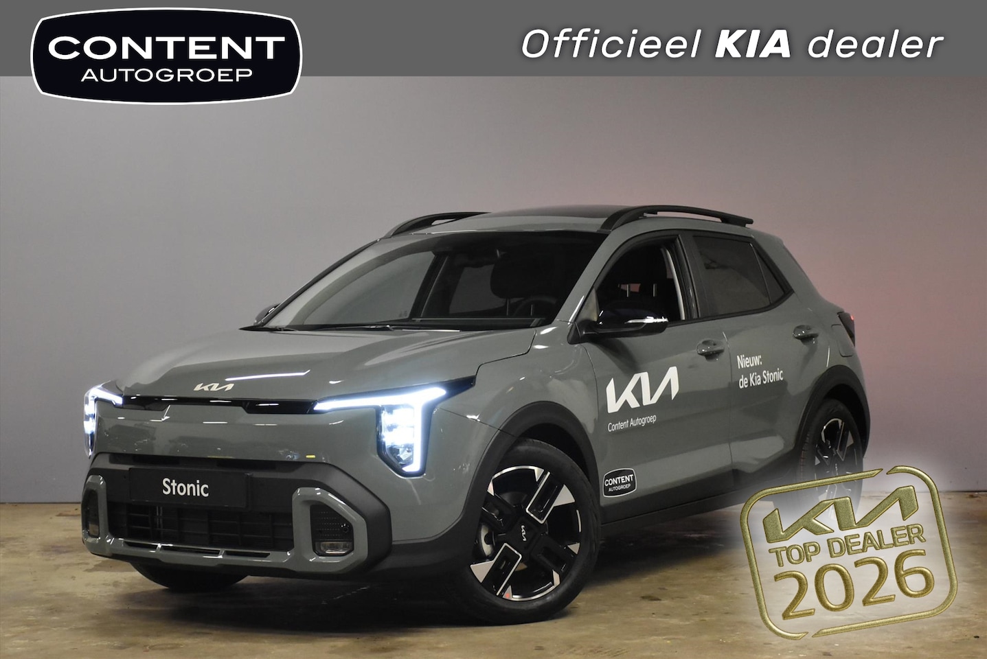 Kia Stonic - 1.0 T-GDi MHEV 115pk GT-Line NIEUW- SNEL LEVERBAAR! - AutoWereld.nl