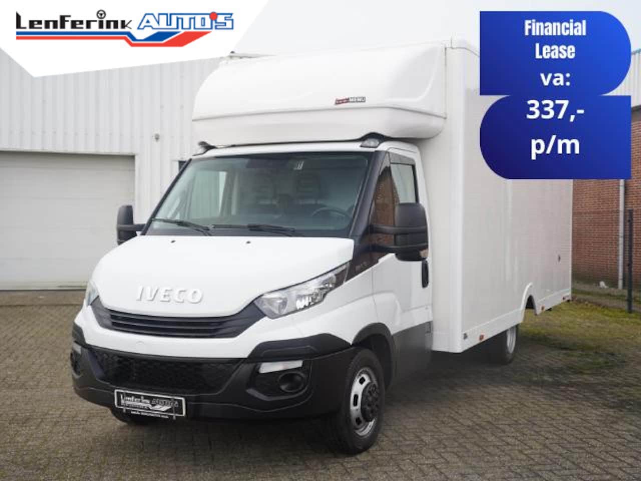 Iveco Daily - 35C14 140 pk Bakwagen met Deuren 30m3 Airco ECC, Cruise Control, Luchtvering, LxBxH 530x22 - AutoWereld.nl