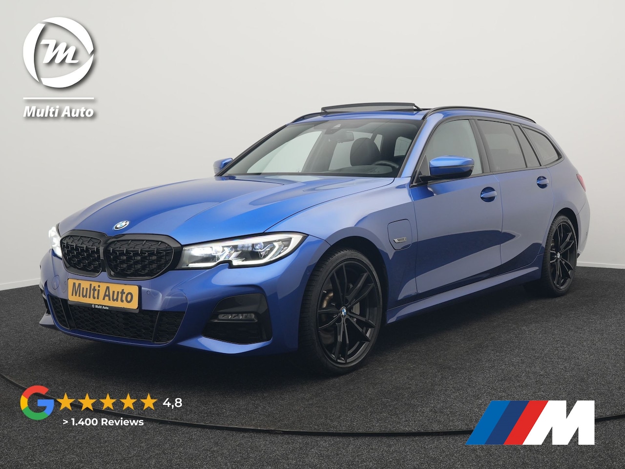 BMW 3-serie Touring - 330e M Sport Plug in Hybrid 293pk Dealer O.H PHEV | Panodak | Adaptive Onderstel | Laser L - AutoWereld.nl
