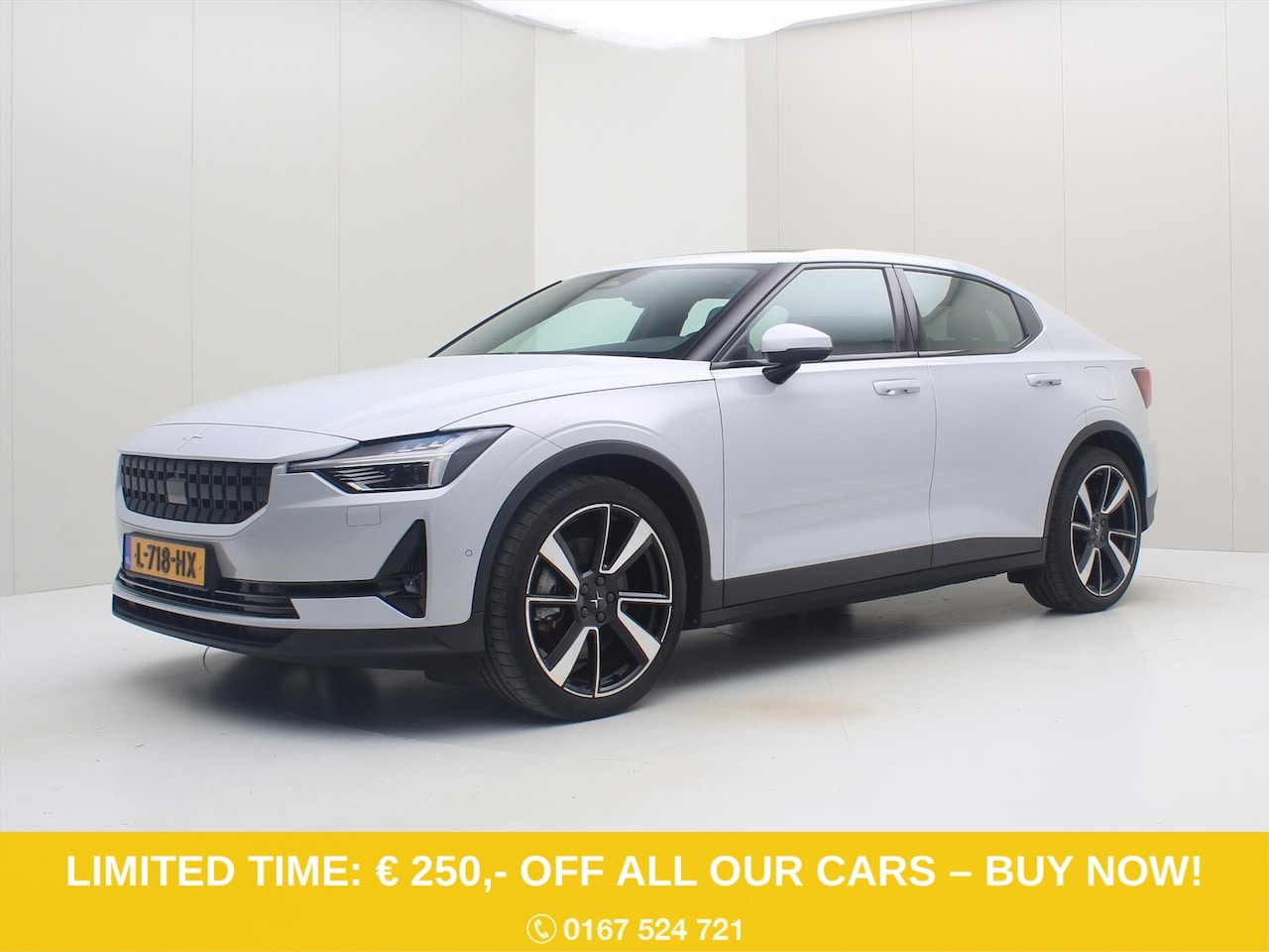 Polestar 2 - Long Range Dual Motor 408PK 78kWh 93% SoH [ TREKHAAK+20 INCH+STOELVERWARMING+H/K AUDIO ] - AutoWereld.nl