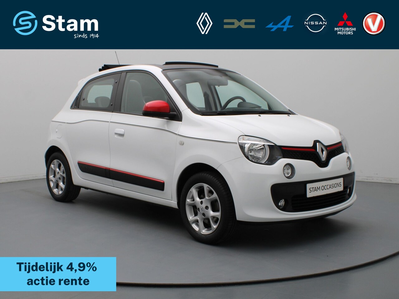 Renault Twingo - 0.9 TCe Dynamique 90pk | Automaat | Elektrisch vouwdak | Camera | Cruise | Navi | Parkeers - AutoWereld.nl