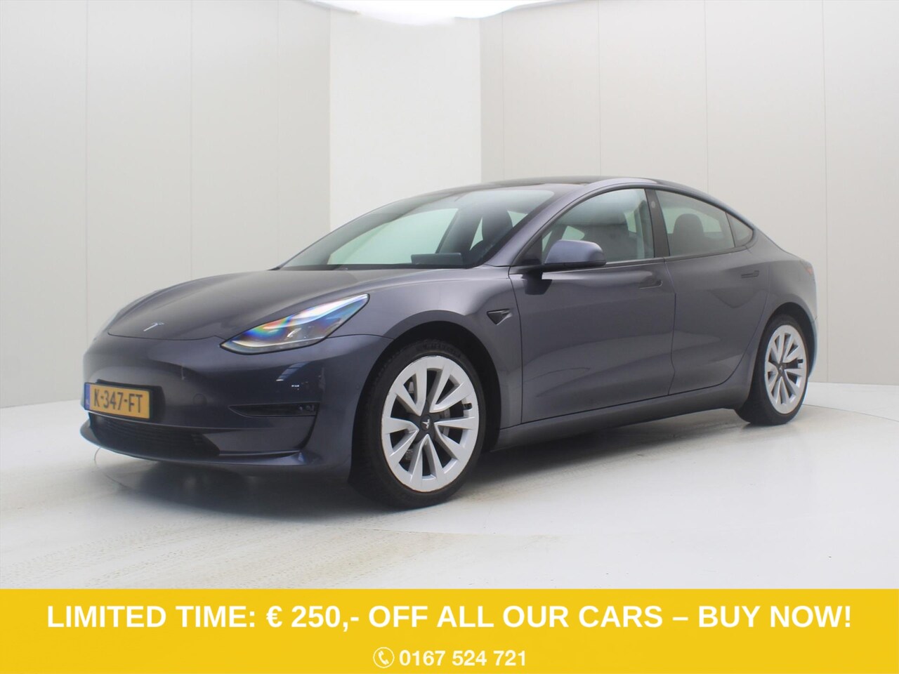 Tesla Model 3 - Long-Range AWD 351pk 75 kWh 90% SoH FACELIFT [ WARMTEPOMP+AUTOPILOT+620KM WLTP+PREMIUM AUD - AutoWereld.nl