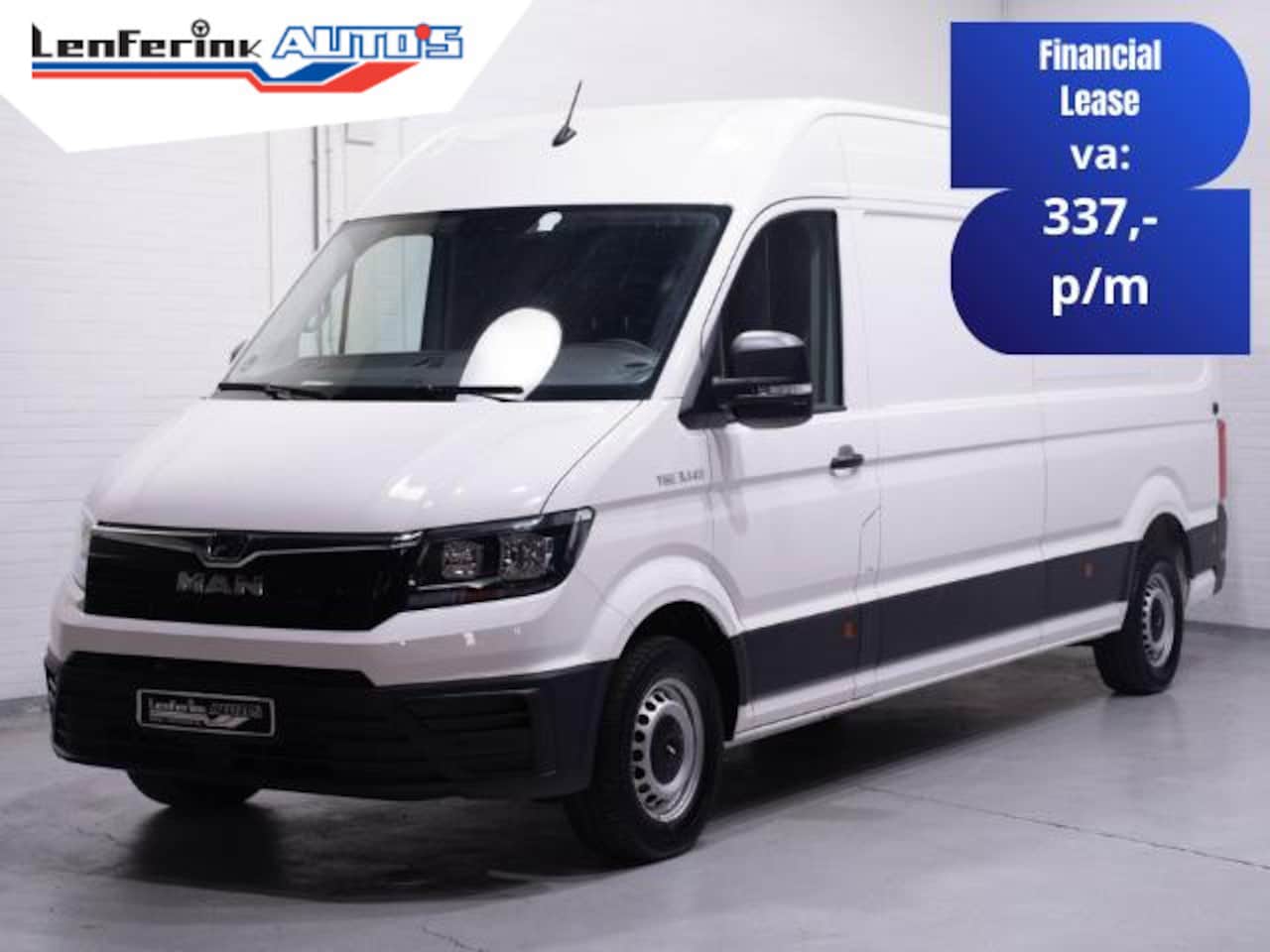 MAN TGE - 2.0 TDI 140 pk L4H3 Airco, Adapt. Cruise Apple Carplay, Camera, Laadruimte pakket, PDC V+A - AutoWereld.nl